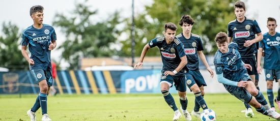 Philadelphia Union Academy team